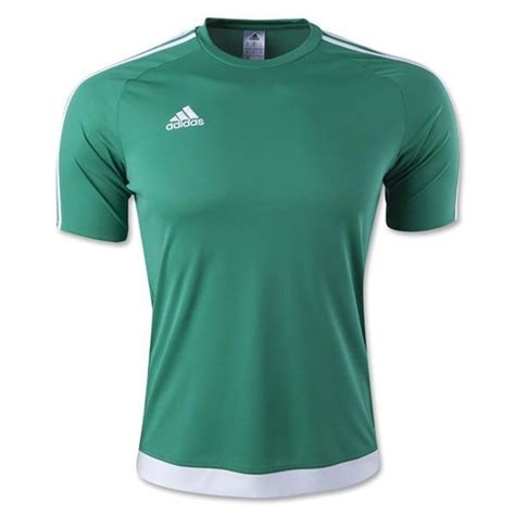 adidas Men's Estro 15 Soccer Jersey, Bold Green/White, Youth 